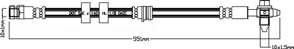 Juratek JBH1280 - Тормозной шланг autosila-amz.com