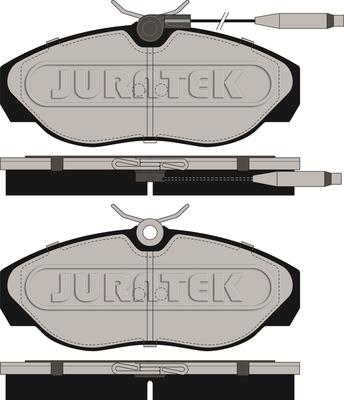 Juratek JCP967 - Тормозные колодки, дисковые, комплект autosila-amz.com