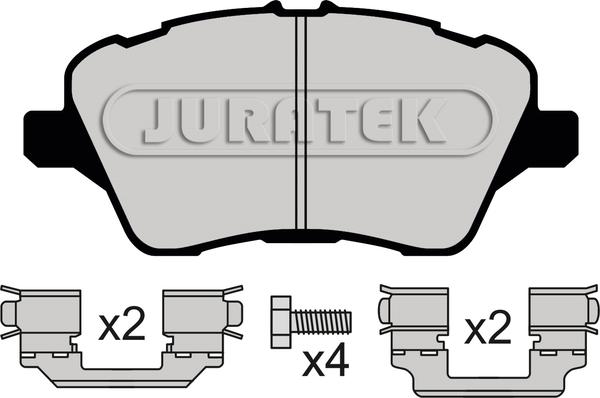 Juratek JCP4612 - Тормозные колодки, дисковые, комплект autosila-amz.com