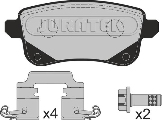 Juratek JCP4026 - Тормозные колодки, дисковые, комплект autosila-amz.com