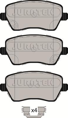 Juratek JCP058 - Тормозные колодки, дисковые, комплект autosila-amz.com