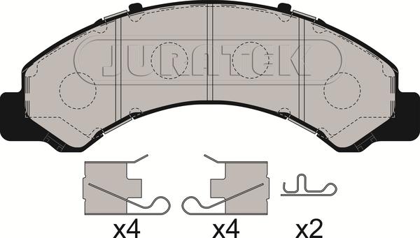 Juratek JCP009 - Тормозные колодки, дисковые, комплект autosila-amz.com