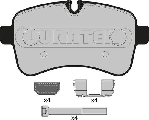 Juratek JCP011 - Тормозные колодки, дисковые, комплект autosila-amz.com