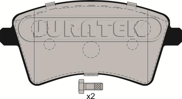 Juratek JCP038 - Тормозные колодки, дисковые, комплект autosila-amz.com