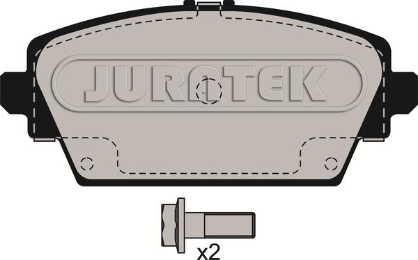 Juratek JCP1580 - Тормозные колодки, дисковые, комплект autosila-amz.com