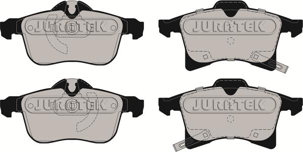 Juratek JCP1640 - Тормозные колодки, дисковые, комплект autosila-amz.com