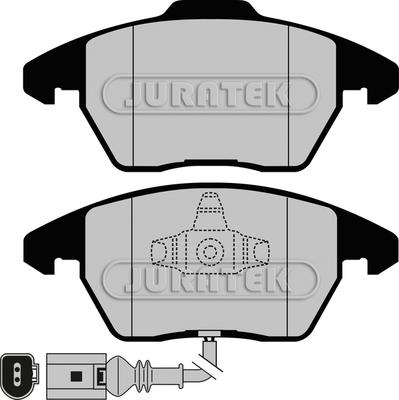 Juratek JCP1641 - Тормозные колодки, дисковые, комплект autosila-amz.com