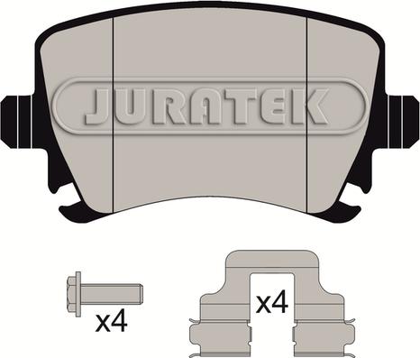 Juratek JCP1636 - Тормозные колодки, дисковые, комплект autosila-amz.com