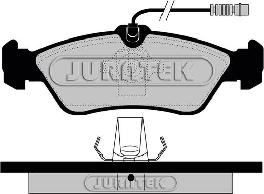 Juratek JCP1045 - Тормозные колодки, дисковые, комплект autosila-amz.com