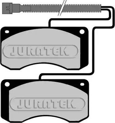 Juratek JCP1046 - Тормозные колодки, дисковые, комплект autosila-amz.com