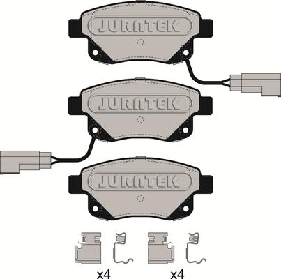 Juratek JCP113 - Тормозные колодки, дисковые, комплект autosila-amz.com