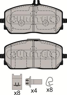 Juratek JCP8590 - Тормозные колодки, дисковые, комплект autosila-amz.com