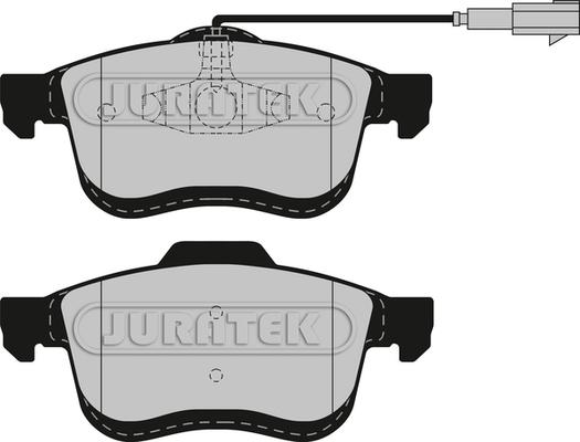 Juratek JCP8566 - Тормозные колодки, дисковые, комплект autosila-amz.com