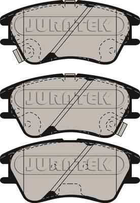 Juratek JCP8580 - Тормозные колодки, дисковые, комплект autosila-amz.com