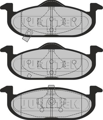 Juratek JCP8617 - Тормозные колодки, дисковые, комплект autosila-amz.com