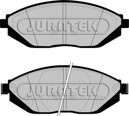 Juratek JCP8046 - Тормозные колодки, дисковые, комплект autosila-amz.com