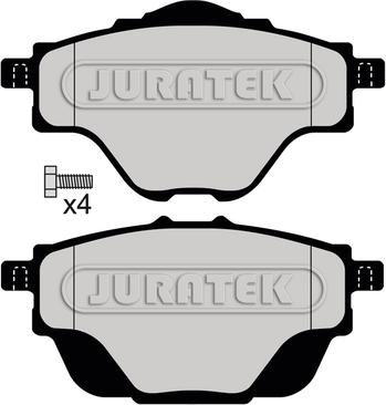 Juratek JCP8065 - Тормозные колодки, дисковые, комплект autosila-amz.com