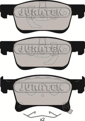 Juratek JCP8060 - Тормозные колодки, дисковые, комплект autosila-amz.com