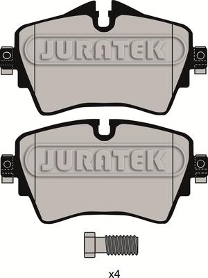 Juratek JCP8074 - Тормозные колодки, дисковые, комплект autosila-amz.com