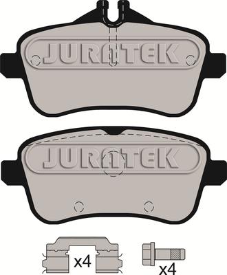 Juratek JCP8198 - Тормозные колодки, дисковые, комплект autosila-amz.com