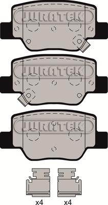Juratek JCP8193 - Тормозные колодки, дисковые, комплект autosila-amz.com