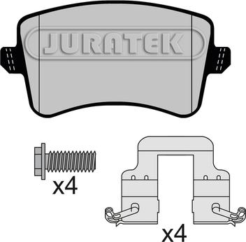 Juratek JCP8149 - Тормозные колодки, дисковые, комплект autosila-amz.com