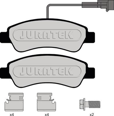 Juratek JCP8150 - Тормозные колодки, дисковые, комплект autosila-amz.com