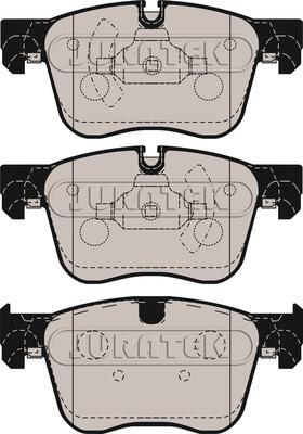 Juratek JCP8187 - Тормозные колодки, дисковые, комплект autosila-amz.com