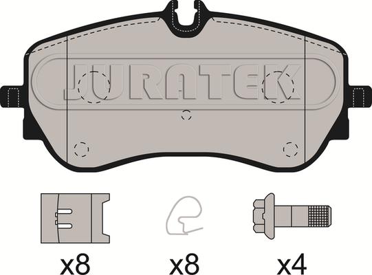 Juratek JCP8206 - Тормозные колодки, дисковые, комплект autosila-amz.com