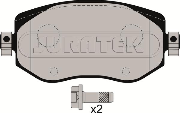 Juratek JCP8215 - Тормозные колодки, дисковые, комплект autosila-amz.com