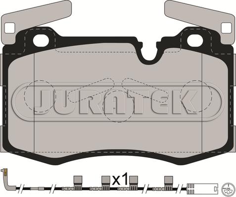 Juratek JCP8232 - Тормозные колодки, дисковые, комплект autosila-amz.com