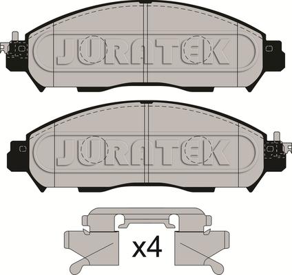 Juratek JCP8220 - Тормозные колодки, дисковые, комплект autosila-amz.com