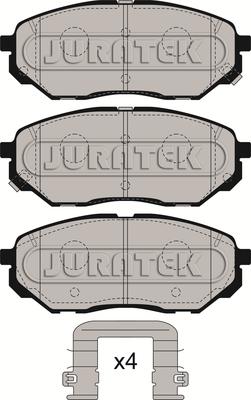 Juratek JCP8277 - Тормозные колодки, дисковые, комплект autosila-amz.com