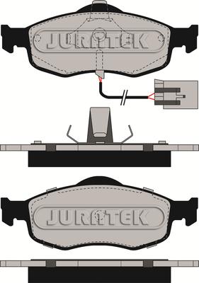 Juratek JCP766 - Тормозные колодки, дисковые, комплект autosila-amz.com