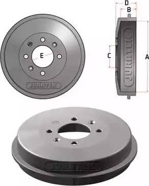 Juratek JDR003 - Тормозной барабан autosila-amz.com