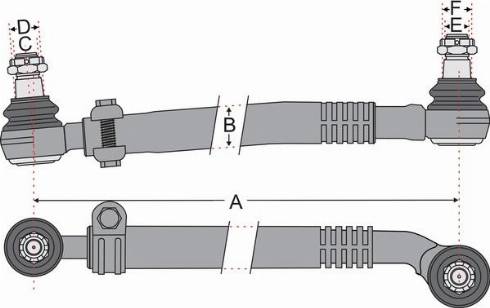 Juratek JSS1520A - Рулевая тяга autosila-amz.com