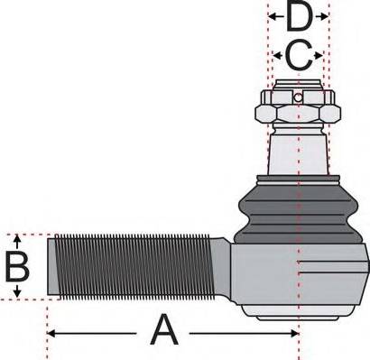 Juratek JSS2405 - Наконечник рулевой тяги, шарнир autosila-amz.com