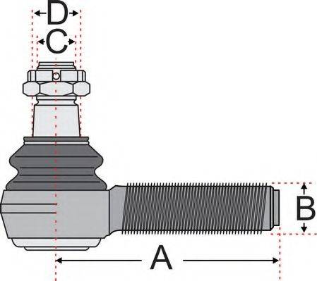 Juratek JSS2418 - Наконечник рулевой тяги, шарнир autosila-amz.com