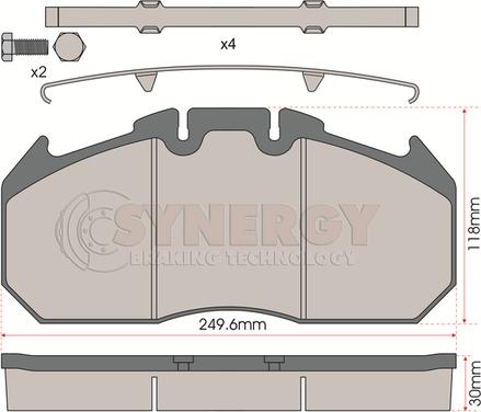 LUCAS GSK1015 - Тормозные колодки, дисковые, комплект autosila-amz.com