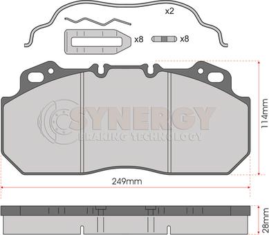 Juratek SYN3047K - Тормозные колодки, дисковые, комплект autosila-amz.com