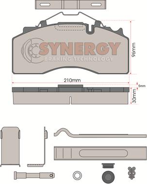 Juratek SYN3106K - Тормозные колодки, дисковые, комплект autosila-amz.com