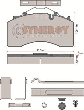 Juratek SYN3107K - Тормозные колодки, дисковые, комплект autosila-amz.com