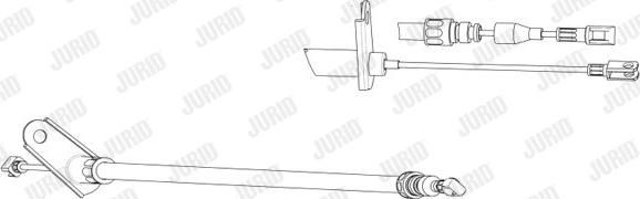 Jurid 431183J - Тросик, cтояночный тормоз autosila-amz.com