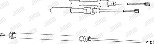 Jurid 433041J - Тросик, cтояночный тормоз autosila-amz.com