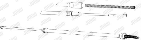 Jurid 433102J - Тросик, cтояночный тормоз autosila-amz.com