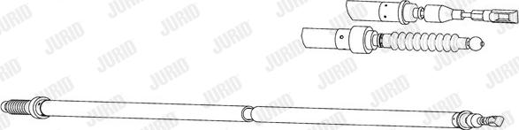 Jurid 432938J - Тросик, cтояночный тормоз autosila-amz.com