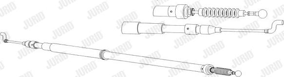 Jurid 432812J - Тросик, cтояночный тормоз autosila-amz.com