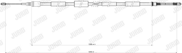 Jurid 432885J - Тросик, cтояночный тормоз autosila-amz.com