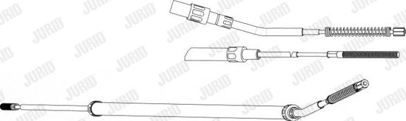 Jurid 432836J - Тросик, cтояночный тормоз autosila-amz.com