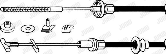 Jurid 422653J - Трос, управление сцеплением autosila-amz.com